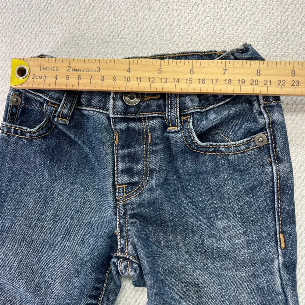 The Children's Place Straight Leg Jeans Kids 6-9M Med Wash Adjustable Waist